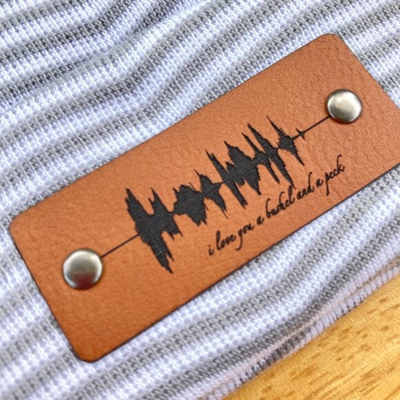 I Love You A Bushel And A Peck Soundwave Newborn Baby Beanie - Gray - Not Custom - Picture 3 of 8